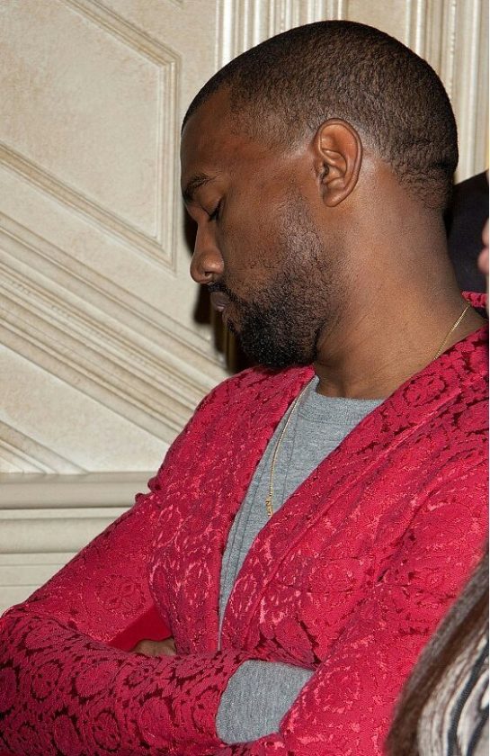 kanye west sleeping
