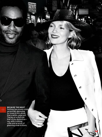 Chiwetel Ejiofor featured in Vogue US alongside Kate Moss