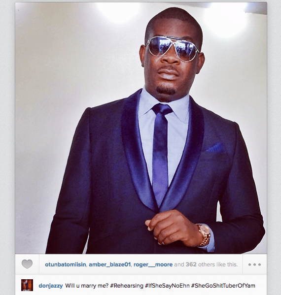 Don Jazzy getting set to propose