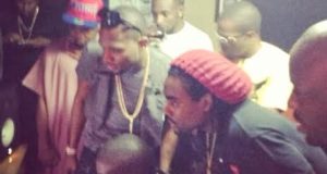 Wale spotted at Mavin Studio with D'banj and Don Jazzy