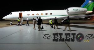 Mariah Carey leaves Lagos in private