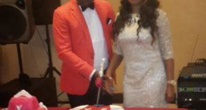 Seyi Law's wife surprise birthday party