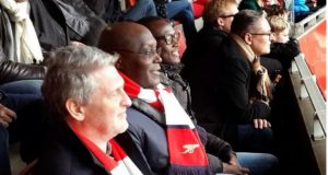 Atiku Abubakar spotted at The Emirates stadium