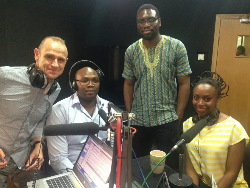 Chimimanda Adichie rocks African hair to BBC studios