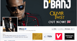 D'banj becomes 2nd Nigerian to get verified on Facebook