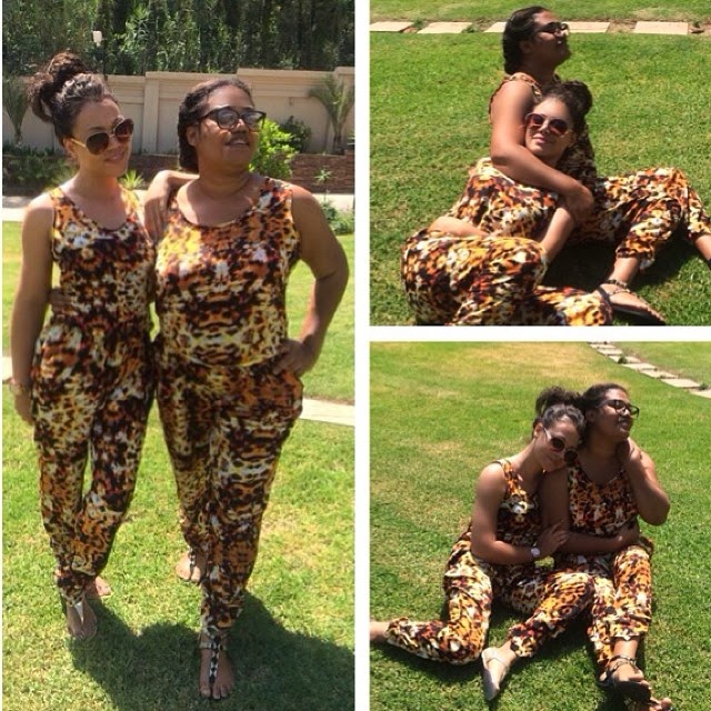 Nadia Buhari and mum in matching outfits