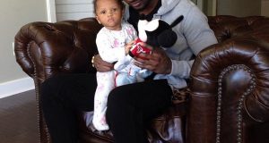 Peter Okoye and daughter Aliona