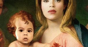 controversial painting of Beyonce & Blue Ivy