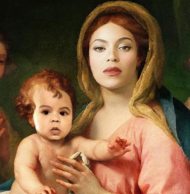 controversial painting of Beyonce & Blue Ivy