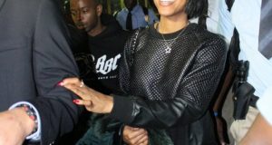 Kelly Rowland arrives Lagos for Love like a movie concert