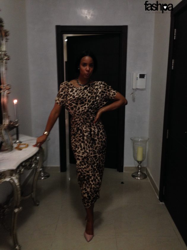 Kelly Rowland rocks oleku print