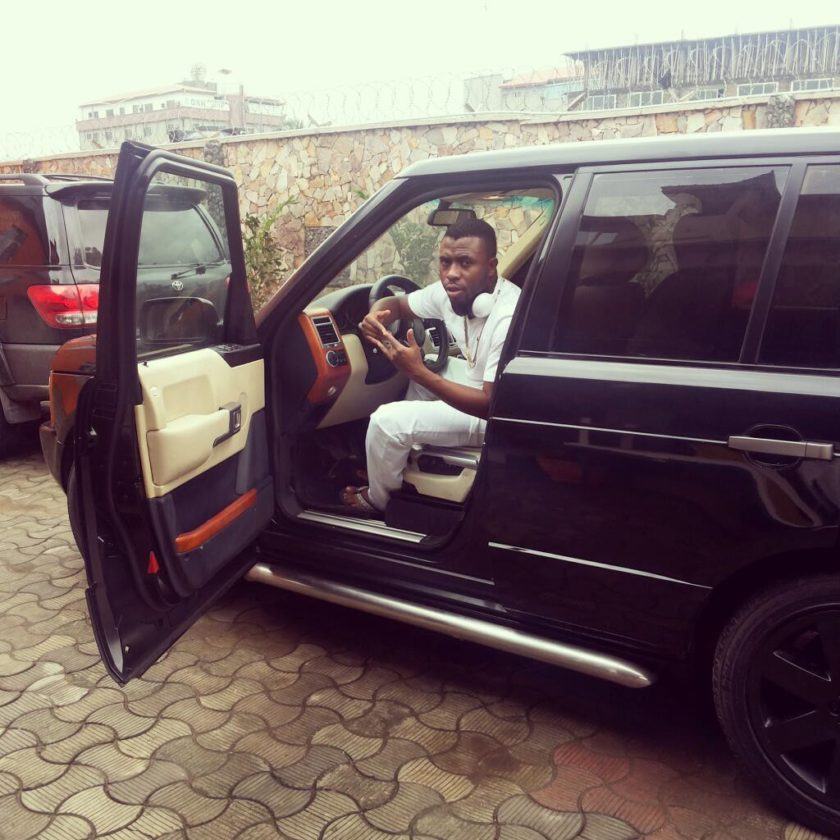 Samklef inside his Range-Rover