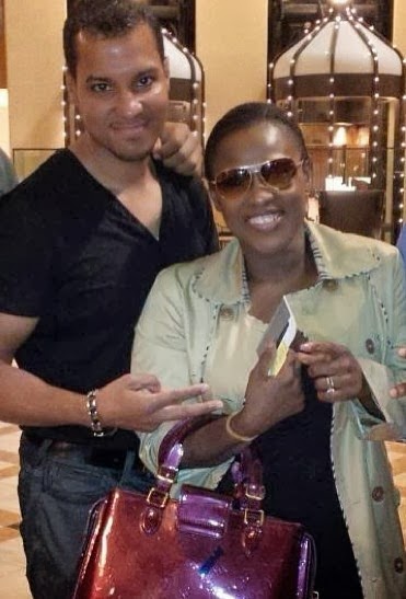 Uche Jumbo & husband