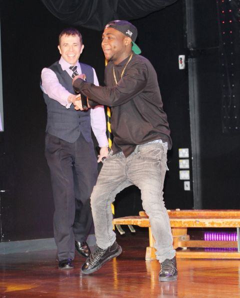 Davido visits Gladesmore Community school 2