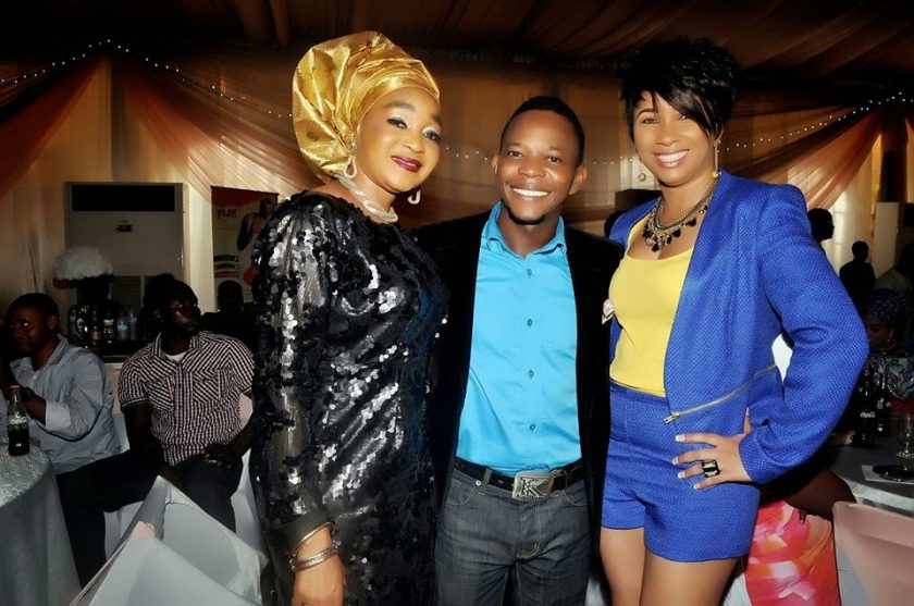 Koffi and Ibinabo at Fathia Balogun’s movie premiere