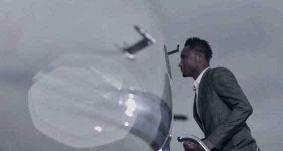 Mikel entering his Private Jet