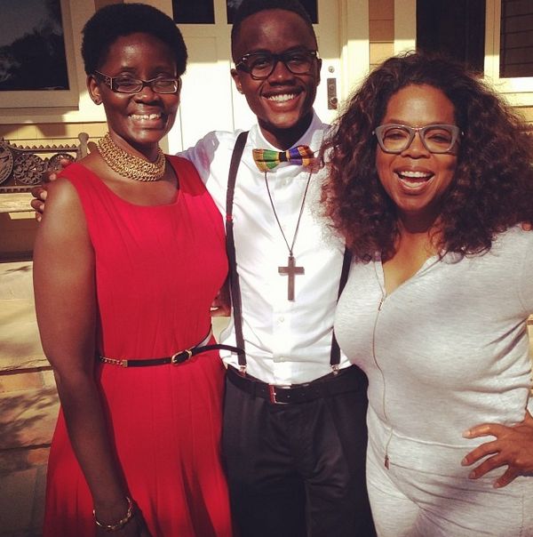 Oprah, Lupita Nyong'o's mother & brother
