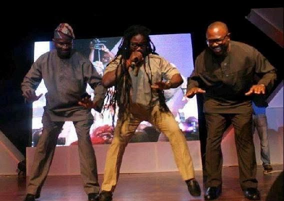 Peter Obi and Fashola dancing galala with Showkey