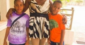 Queen Nwokoye and her cute sons