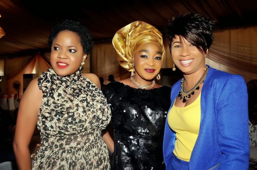 firends at Fathia Balogun’s movie premiere