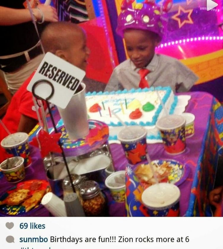 Annie Idibia celebrate Zion Idibia's birthday
