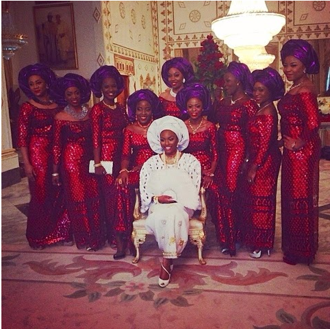 Asoebi ladies at Hadiza Okoya & Ola Akala's wedding