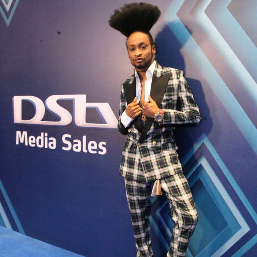 Denrele Edun and his new weird hairstyle