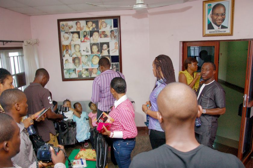 Julius Agwu's birthday celebration with kids at Heart of Gold Hospice NaijaVibe 2014