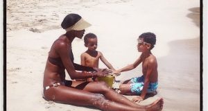 Oluchi and her kids