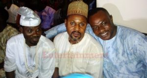 Saidi Balogun (middle) was spotted with Odunlade Adekola right before he stormed out of the ceremony venue…