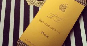Tiwa Savage and Teebillzs customised gold iPhone