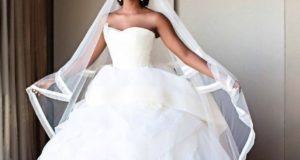 Tiwa Savage looking stunning in wedding dress
