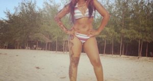 Victoria Kimani shows off hot bikini bod