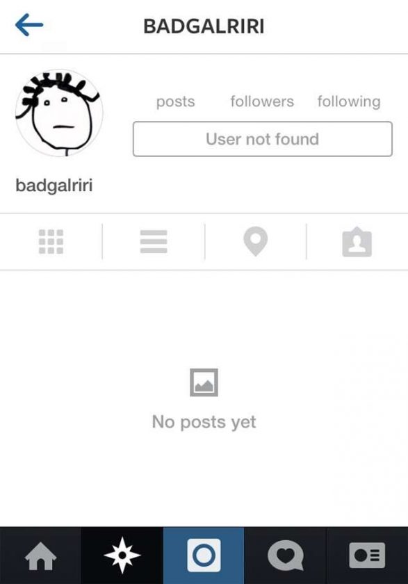 Badgalriri instagram page