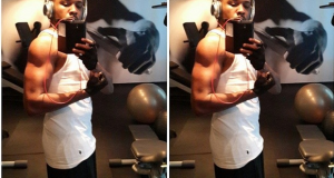 Banky W shares sexy workout photos