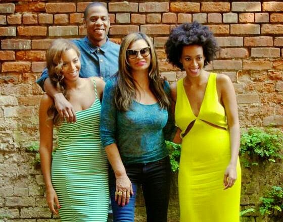 Beyonce, Tina, Solange and Jay Z