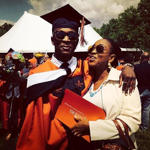 Bukky Wright's son graduates from the university