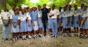 Chika Ike visits her Alma mater