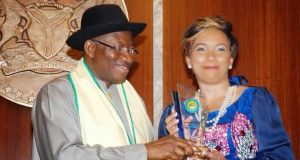 GoodLuck Jonathan and Ibinabo Fiberesima