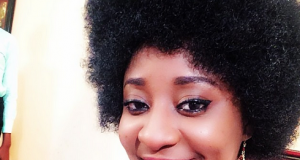 Ini Edo rocks afro hairdo