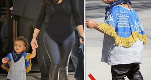 Kim K and her beautiful daughter North West taking a walk