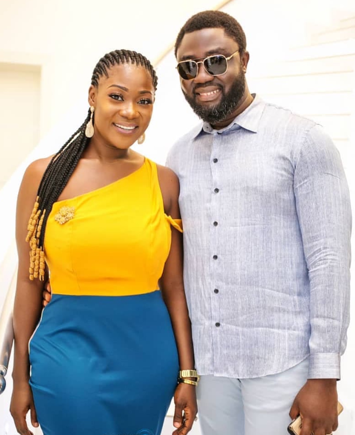 Mercy Johnson and Prince Okojie