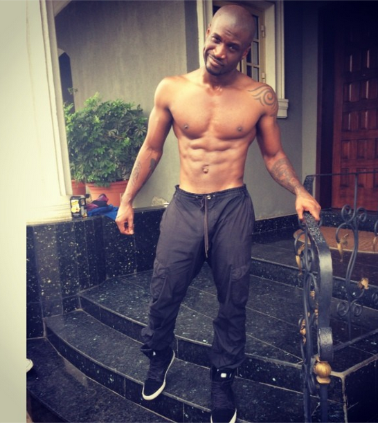 Peter Okoye goes bald