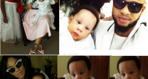 Toyin Lawani and boo dedicate their son
