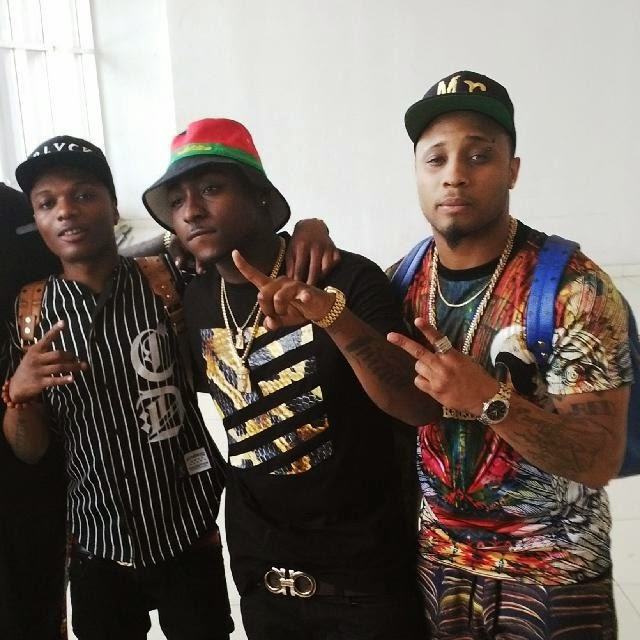 Wizkid and Davido spotted with B-red