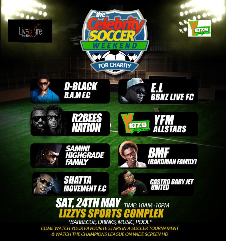 celebrity soccer weekend for charity
