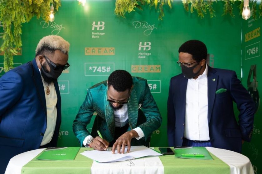 D'Banj signs deal with Heritage Bank