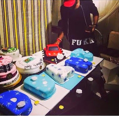D'banj's giant birthday cakes