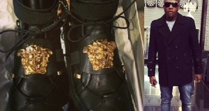Kcee flaunts His ₦200,000 Versace Sneakers
