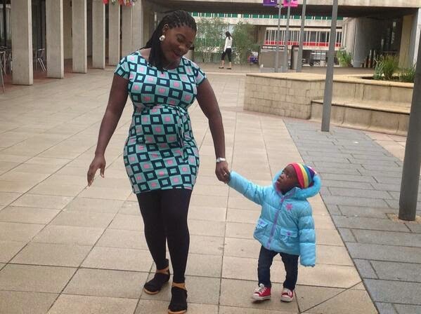 Mercy Johnson spotted in London with her daughter